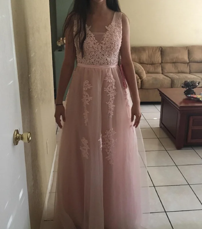 FashionSierra - Pearl Pink Long Prom Dresses