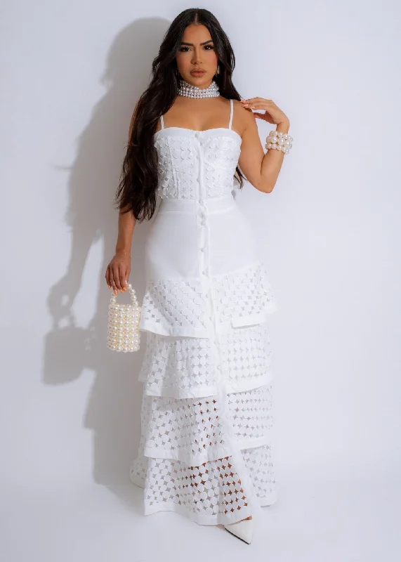 Angel Energy Maxi Dress White