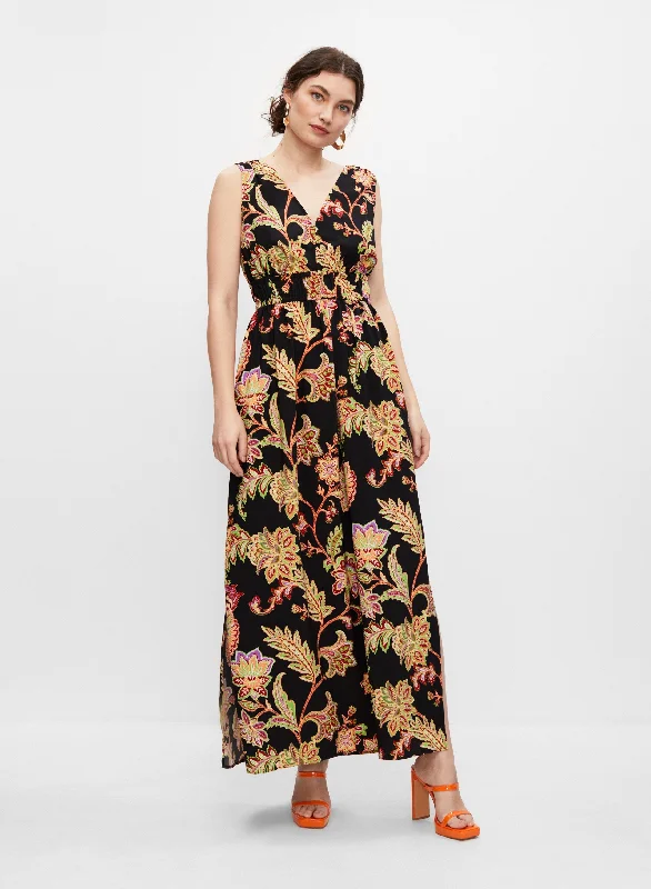 Floral Print Maxi Dress