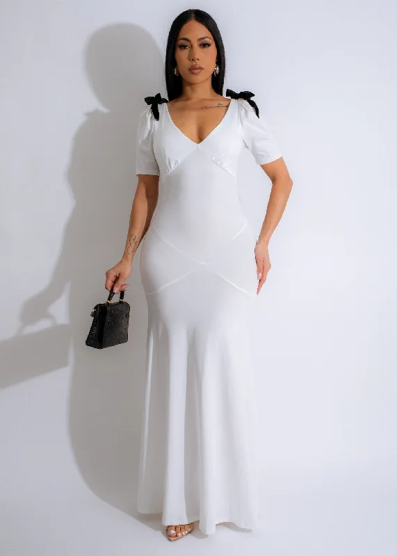 Music to My Ears Maxi Dress White