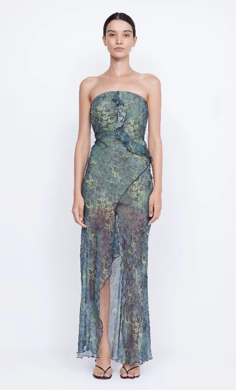 OPAL STRAPLESS MAXI DRESS - NOUVEAU BLEUE