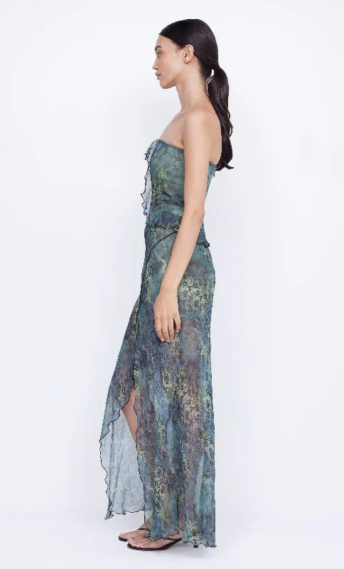 OPAL STRAPLESS MAXI DRESS - NOUVEAU BLEUE