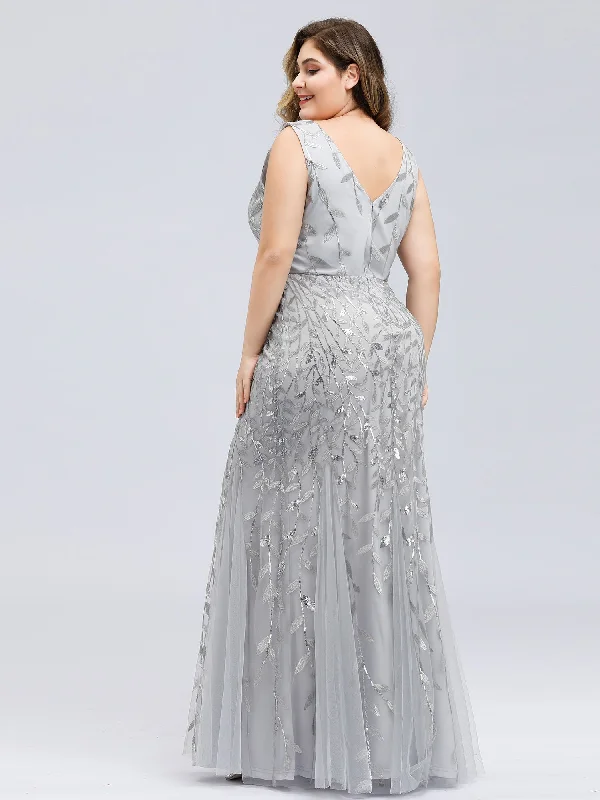 Plus Size Sequin Fishtail Wholesale Evening Dresses for Women