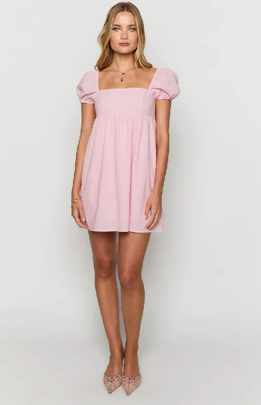 Radient Pink Mini Dress