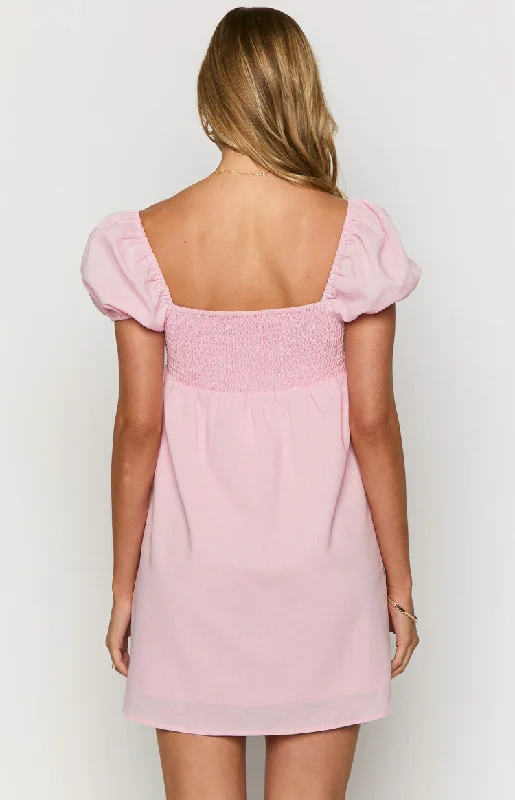 Radient Pink Mini Dress