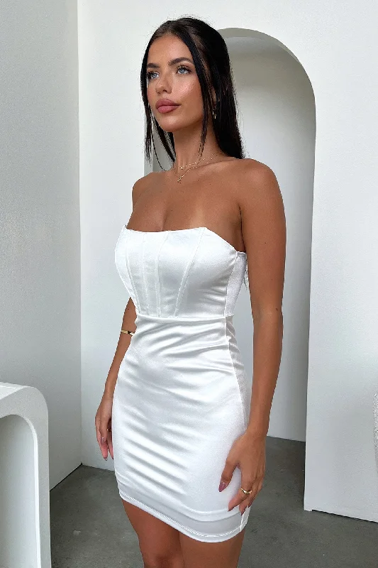 Silk Dress - White