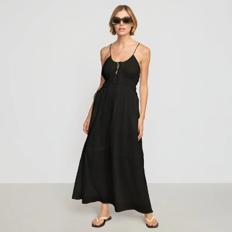 Alessandra Sculpted Cinched-Waist Dress