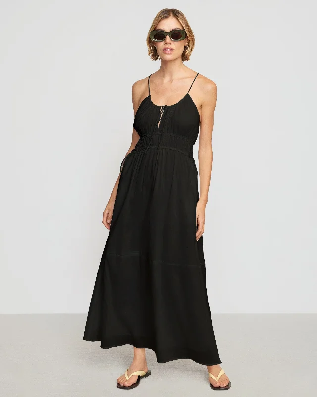 Alessandra Sculpted Cinched-Waist Dress