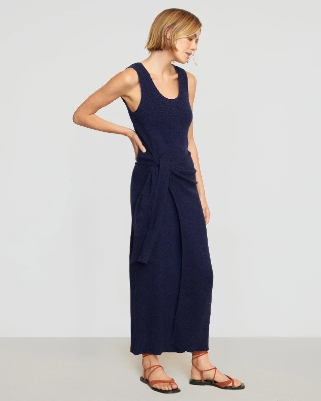 Bianca Linen-Cotton Wrap Dress