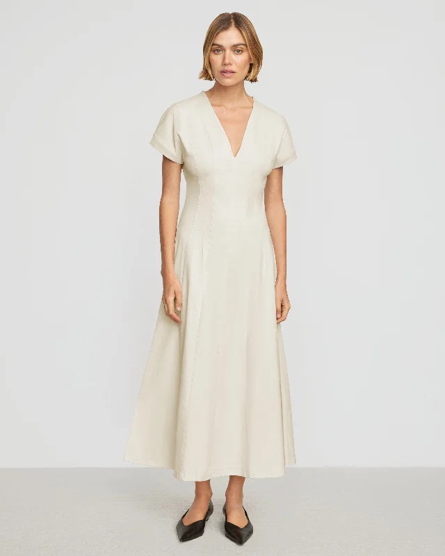 Ember Cotton Twill A-Line Dress