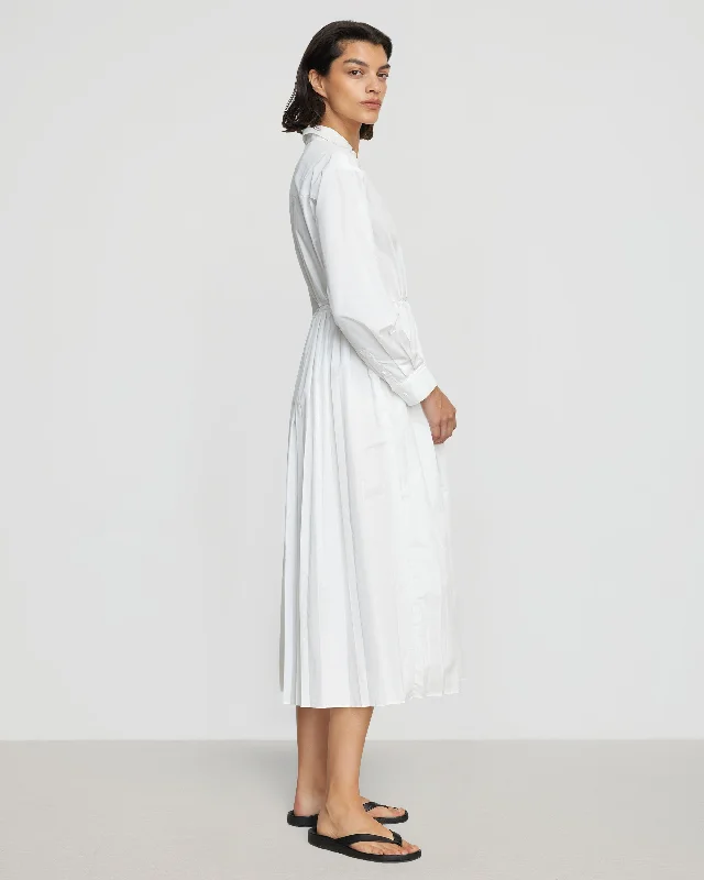 Lys Pleated-Skirt Wrap Dress