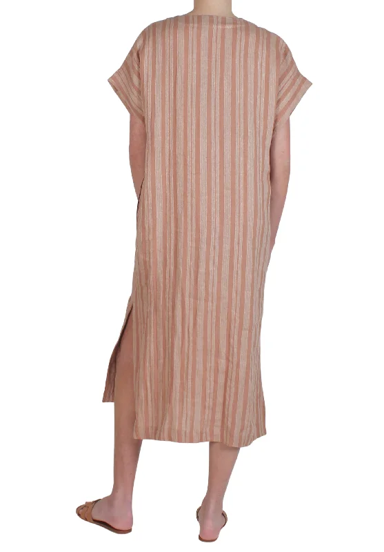 Crete Tunic Blush Stripe